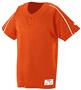 1-Button Polyester Placket Baseball Jersey