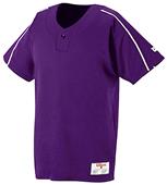 Wilson 1-Button Polyester Placket Baseball Jersey