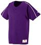 1-Button Polyester Placket Baseball Jersey