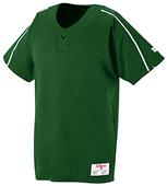 Wilson 1-Button Polyester Placket Baseball Jersey