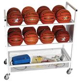 Champion Sports Basketball Double Wide Cart Champion Sports Basketball Double Wide Cart