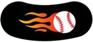 WF - WHITE BASEBALL W/FLAME