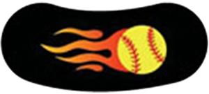 YF - YELLOW SOFTBALL W/FLAME