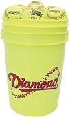Diamond Bucket Combo With Eighteen Softballs Diamond Bucket Combo With Eighteen Softballs