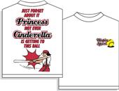 Cinderella/Princess Softball tshirt gifts