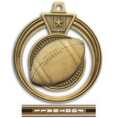 Hasty Awards 2.5" Eclipse Football Medals