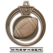 Hasty Awards 2.5" Eclipse Football Medals Hasty Awards 2.5" Eclipse Football Medals