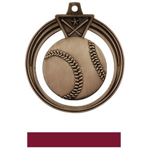 BRONZE MEDAL/MAROON RIBBON