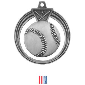 SILVER MEDAL/FLAG RIBBON
