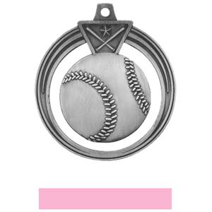 SILVER MEDAL/PINK RIBBON