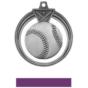 SILVER MEDAL/PURPLE RIBBON