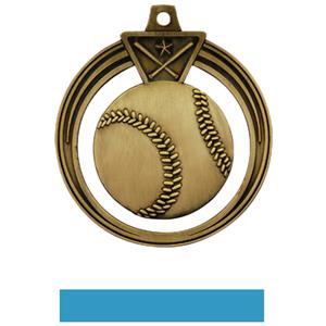GOLD MEDAL/LT. BLUE RIBBON