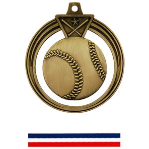 GOLD MEDAL/RED WHITE & BLUE RIBBON