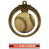 Hasty Awards 2.5" Eclipse Baseball Medals