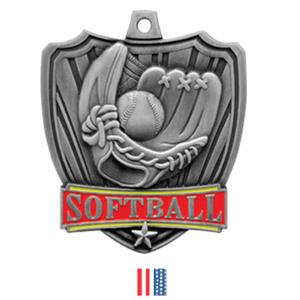 SILVER MEDAL / FLAG RIBBON