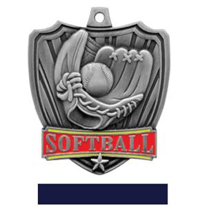 SILVER MEDAL / NAVY RIBBON