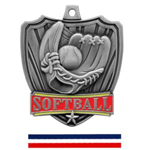 SILVER MEDAL / (RWB) RED WHITE & BLUE RIBBON