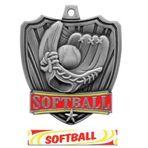 SILVER MEDAL / DELUXE SOFTBALL RIBBON