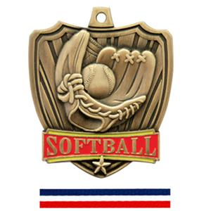 GOLD MEDAL / (RWB) RED WHITE & BLUE RIBBON