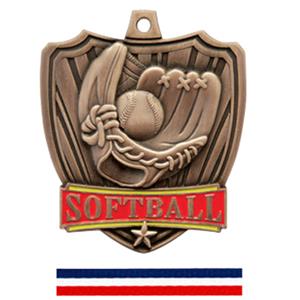 BRONZE MEDAL / (RWB) RED WHITE & BLUE RIBBON