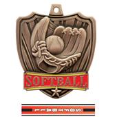 Hasty Awards 2.5" Shield Softball Medals