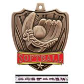 Hasty Awards 2.5" Shield Softball Medals Hasty Awards 2.5" Shield Softball Medals