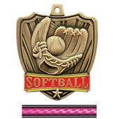 Hasty Awards 2.5" Shield Softball Medals Hasty Awards 2.5" Shield Softball Medals