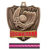 Hasty Awards 2.5" Shield Softball Medals Hasty Awards 2.5" Shield Softball Medals