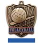 Hasty Awards 2.5" Shield Volleyball Medals