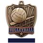 Hasty Awards 2.5" Shield Volleyball Medals