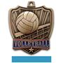 Hasty Awards 2.5" Shield Volleyball Medals