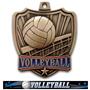 Hasty Awards 2.5" Shield Volleyball Medals
