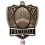 Hasty Awards 2.5" Shield Football Medals