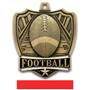 Hasty Awards 2.5" Shield Football Medals