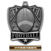 Hasty Awards 2.5" Shield Football Medals
