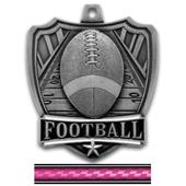 Hasty Awards 2.5" Shield Football Medals Hasty Awards 2.5" Shield Football Medals