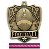Hasty Awards 2.5" Shield Football Medals Hasty Awards 2.5" Shield Football Medals