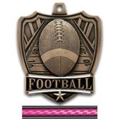 Hasty Awards 2.5" Shield Football Medals Hasty Awards 2.5" Shield Football Medals