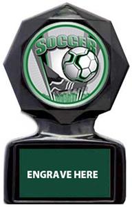 PROSPORT SOCCER MYLAR/DARK GREEN METAL PLATE