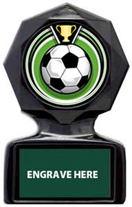 ECLIPSE SOCCER MYLAR/DARK GREEN METAL PLATE