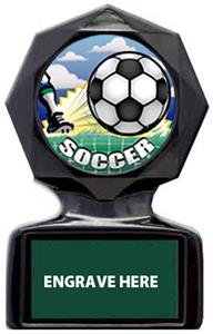 HD SOCCER MYLAR/DARK GREEN METAL PLATE