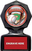 Hasty Awards 5" or 6" Baseball Black Ice Trophy Hasty Awards 5" or 6" Baseball Black Ice Trophy