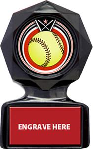 ECLIPSE SOFTBALL MYLAR/RED METAL PLATE