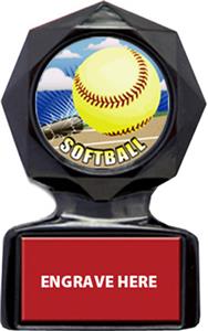 HD SOFTBALL MYLAR/RED METAL PLATE