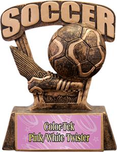 PINK/WHITE  COLOR-TEK TWISTER LABEL