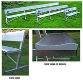 Pro Players Aluminum Bench With Backrests 3 Sizes