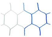 2 Tone Hexagon Soccer Net 8' x 24' x 4' x 10'