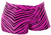 Pizzazz Cheerleaders Zebra Print Hot Shorts