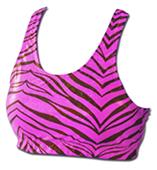 Pizzazz Cheerleaders Zebra Glitter Sports Bras Pizzazz Cheerleaders Zebra Glitter Sports Bras