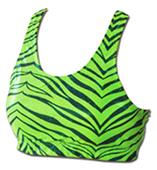Pizzazz Cheerleaders Zebra Glitter Sports Bras Pizzazz Cheerleaders Zebra Glitter Sports Bras